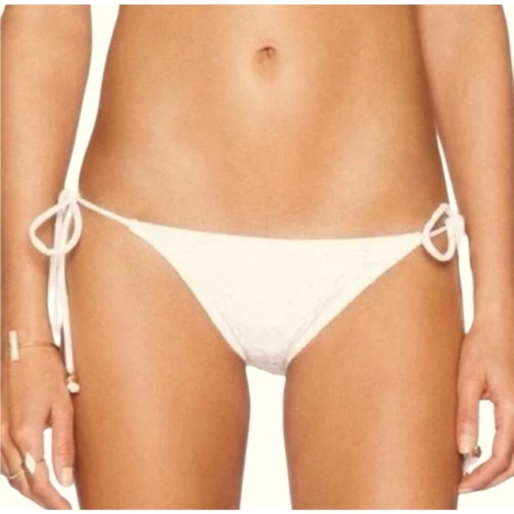 Eberjey So Solid Moderate Bikini Bottom – Ecru – Size Medium NWT